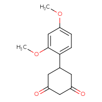 Chemical structure of 5-(2,4-dimethoxyphenyl)cyclohexane-1,3-dione - CSSB00000406935