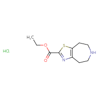 Chemical structure of ethyl 4H,5H,6H,7H,8H-[1,3]thiazolo[4,5-d]azepine-2-carboxylate hydrochloride - CSSB00103158099