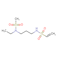 Chemical structure of N-[3-(N-ethylmethanesulfonamido)propyl]ethene-1-sulfonamide - CSSB02138435942