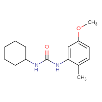 Chemical structure of 1-cyclohexyl-3-(5-methoxy-2-methylphenyl)urea - CSSB00044806813