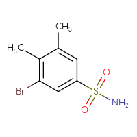 Chemical structure of 3-bromo-4,5-dimethylbenzene-1-sulfonamide - CSSB00015304431