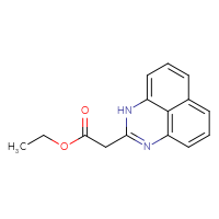 Chemical structure of ethyl 2-(1H-perimidin-2-yl)acetate - CSSB00020671562