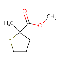 Chemical structure of methyl 2-methylthiolane-2-carboxylate - CSSB00012844263