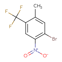 Chemical structure of 1-bromo-5-methyl-2-nitro-4-(trifluoromethyl)benzene - CSSB00010202001