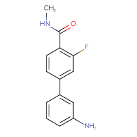 Chemical structure of 3'-amino-3-fluoro-N-methyl-[1,1'-biphenyl]-4-carboxamide - CSSB06581109751