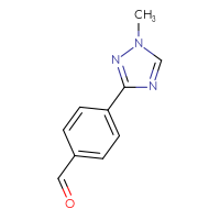 Chemical structure of 4-(1-methyl-1H-1,2,4-triazol-3-yl)benzaldehyde - CSSB00024569488