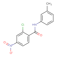 Chemical structure of 2-chloro-N-(3-methylphenyl)-4-nitrobenzamide - CSSB00030932222
