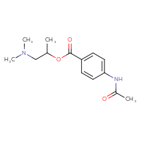 Chemical structure of 1-(dimethylamino)propan-2-yl 4-acetamidobenzoate - CSSB00016993818