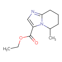 Chemical structure of ethyl 5-methyl-5H,6H,7H,8H-imidazo[1,2-a]pyridine-3-carboxylate - CSSB00056279800