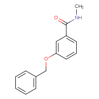 Chemical structure of 3-(benzyloxy)-N-methylbenzamide - CSSB00000155004