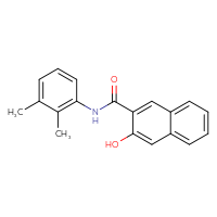 Chemical structure of N-(2,3-dimethylphenyl)-3-hydroxynaphthalene-2-carboxamide - CSSB00020647230