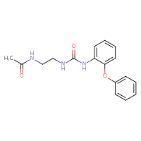 Chemical structure of N-(2-{[(2-phenoxyphenyl)carbamoyl]amino}ethyl)acetamide - CSSB00104688981