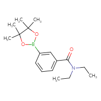 Chemical structure of N,N-diethyl-3-(4,4,5,5-tetramethyl-1,3,2-dioxaborolan-2-yl)benzamide - CSSB00010195746