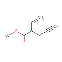 Chemical structure of methyl 2-ethenylpent-4-ynoate - CSSB07167030269