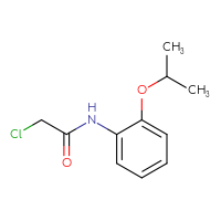 Chemical structure of 2-chloro-N-[2-(propan-2-yloxy)phenyl]acetamide - CSSB00011335374