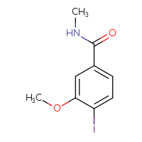 Chemical structure of 4-iodo-3-methoxy-N-methylbenzamide - CSSB00010075537