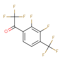 Chemical structure of 1-[2,3-difluoro-4-(trifluoromethyl)phenyl]-2,2,2-trifluoroethan-1-one - CSSB00160470668