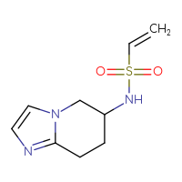 Chemical structure of N-{5H,6H,7H,8H-imidazo[1,2-a]pyridin-6-yl}ethene-1-sulfonamide - CSSB00157172573
