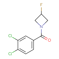 Chemical structure of 1-(3,4-dichlorobenzoyl)-3-fluoroazetidine - CSSB00074503707