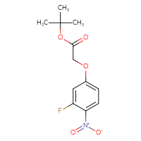 Chemical structure of tert-butyl 2-(3-fluoro-4-nitrophenoxy)acetate - CSSB00044376627