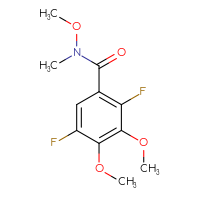 Chemical structure of 2,5-difluoro-N,3,4-trimethoxy-N-methylbenzamide - CSSB21151590831