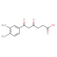 Chemical structure of 6-(3,4-dimethylphenyl)-4,6-dioxohexanoic acid - CSSB21432474671