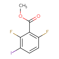 Chemical structure of methyl 2,6-difluoro-3-iodobenzoate - CSSB00012920396