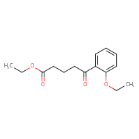 Chemical structure of ethyl 5-(2-ethoxyphenyl)-5-oxopentanoate - CSSB00020572376