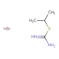 Chemical structure of (propan-2-ylsulfanyl)methanimidamide hydrobromide - CSSB00015348226