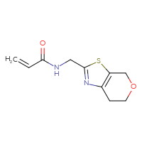 Chemical structure of N-({4H,6H,7H-pyrano[4,3-d][1,3]thiazol-2-yl}methyl)prop-2-enamide - CSSB00133139477