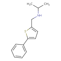 Chemical structure of [(5-phenylthiophen-2-yl)methyl](propan-2-yl)amine - CSSB00000268369