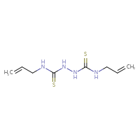 Chemical structure of 3-(prop-2-en-1-yl)-1-{[(prop-2-en-1-yl)carbamothioyl]amino}thiourea - CSSB00000004780