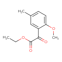 Chemical structure of ethyl 2-(2-methoxy-5-methylphenyl)-2-oxoacetate - CSSB00011512975