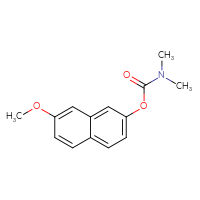 Chemical structure of 7-methoxynaphthalen-2-yl N,N-dimethylcarbamate - CSSB21323024610