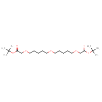 Chemical structure of tert-butyl 2-{[5-({5-[2-(tert-butoxy)-2-oxoethoxy]pentyl}oxy)pentyl]oxy}acetate - CSSB14948215459