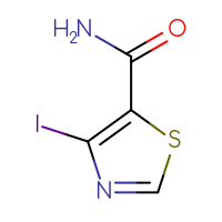 Chemical structure of 4-iodo-1,3-thiazole-5-carboxamide - CSSB06787700017
