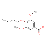 Chemical structure of 4-butoxy-3,5-dimethoxybenzoic acid - CSSB00000447582