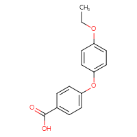 Chemical structure of 4-(4-ethoxyphenoxy)benzoic acid - CSSB00000655135