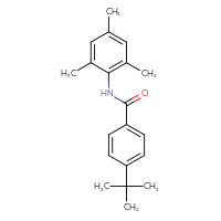 Chemical structure of 4-tert-butyl-N-(2,4,6-trimethylphenyl)benzamide - CSSB00025769129