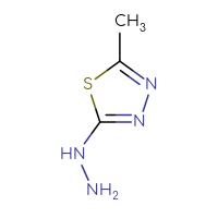 Chemical structure of 2-hydrazinyl-5-methyl-1,3,4-thiadiazole - CSSB00011998501