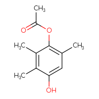 Chemical structure of 4-hydroxy-2,3,6-trimethylphenyl acetate - CSSB00000041669