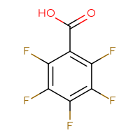 Chemical structure of pentafluorobenzoic acid - CSSB00000210858