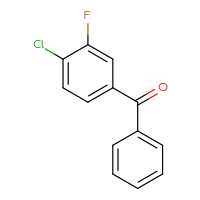 Chemical structure of (4-chloro-3-fluorophenyl)(phenyl)methanone - CSSB00012753820