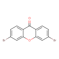 Chemical structure of 3,6-dibromo-9H-xanthen-9-one - CSSB21383886932