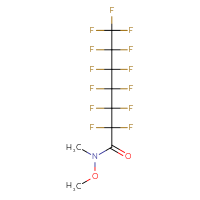 Chemical structure of 2,2,3,3,4,4,5,5,6,6,7,7,7-tridecafluoro-N-methoxy-N-methylheptanamide - CSSB21224768338