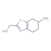 Chemical structure of 1-(6-methyl-4,5,6,7-tetrahydro-1,3-benzothiazol-2-yl)methanamine - CSSB00011227183
