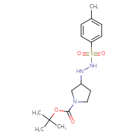 Chemical structure of tert-butyl 3-[(4-methylphenyl)hydrazinesulfonyl]pyrrolidine-1-carboxylate - CSSB21003628807