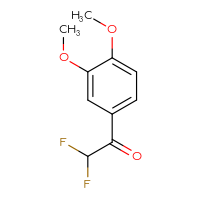 Chemical structure of 1-(3,4-dimethoxyphenyl)-2,2-difluoroethan-1-one - CSSB00012343893