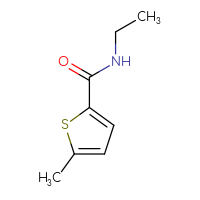 Chemical structure of N-ethyl-5-methylthiophene-2-carboxamide - CSSB00000160108