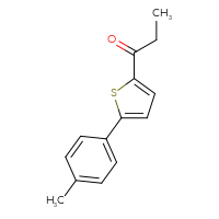 Chemical structure of 1-[5-(4-methylphenyl)thiophen-2-yl]propan-1-one - CSSB00011265092
